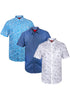 3 Pack Mens Hawaiian Summer Shirts