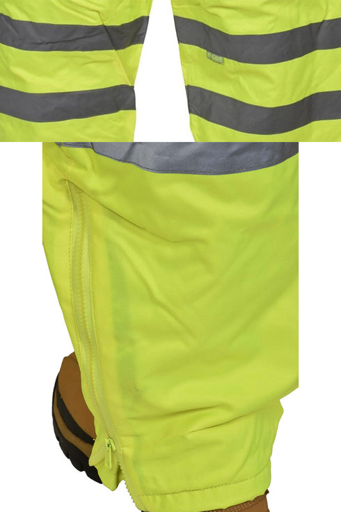 Hi Viz Yellow Padded Trousers - 5/10 Pack