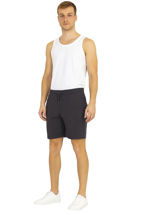 Mens Gym Workout Fleece Shorts