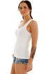 22 Pack Women’s Ribbed Vests Wholesale