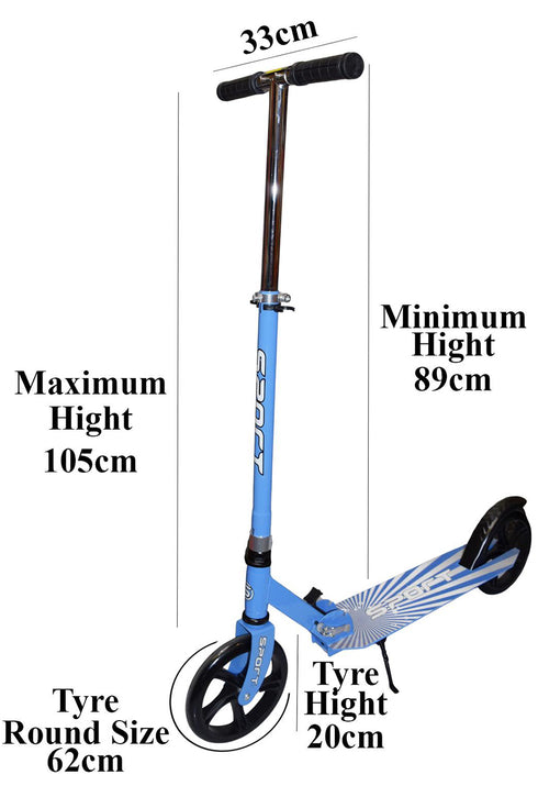 Kids Foldable Scooter with Adjustable Handlebar - Lightweight Kick Scooter for Boys & Girls