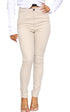 Women’s Beige High Waist Skinny Jeans