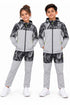 Kid's Printed Tracksuit Set, Hoodie and Joggers