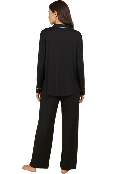 Women’s Long Sleeve Pyjama Set – Silk Satin Fabric Sleepwear