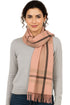 Women’s Checked Winter Scarf – Soft Tartan Blanket Wrap with Tassels