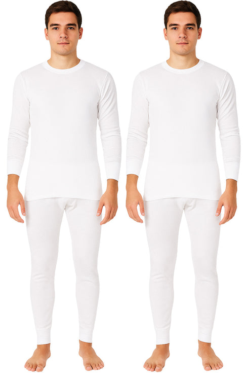 2 Pack Mens Premium Quality Thermal Long Johns Full Set