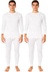 2 Pack Mens Premium Quality Thermal Long Johns Full Set