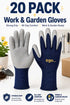 20 Pack Latex Coated Grip Gloves