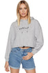 Womens Long Sleeve Cropped Hoodie