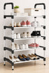 20 Pack Bulk 5-Tier Stainless Steel Shoe Storage Rack - From £3.99 Per Unit