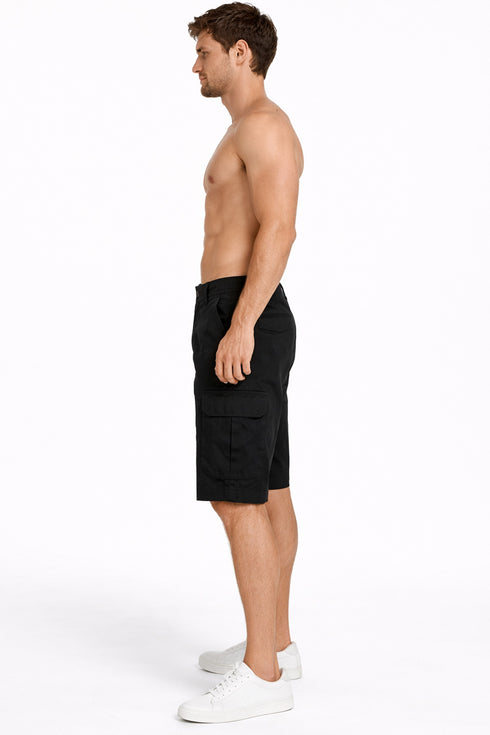 Men’s Cotton Cargo Shorts with Pockets
