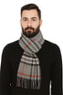 Classic Check Pattern Wool Muffler – Men and Women Knit Scarf