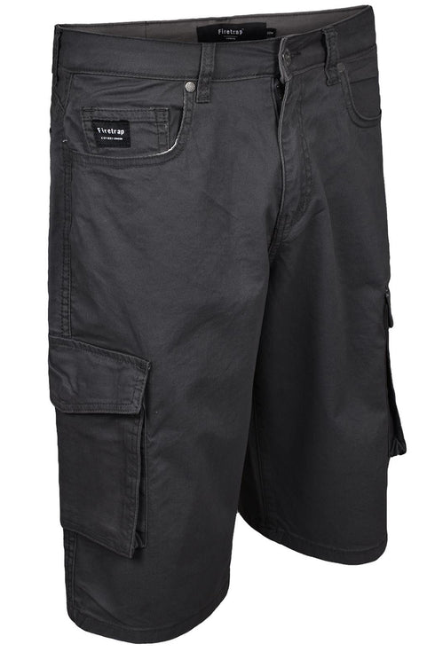 Firetrap Mens Classic Chino Cargo Shorts