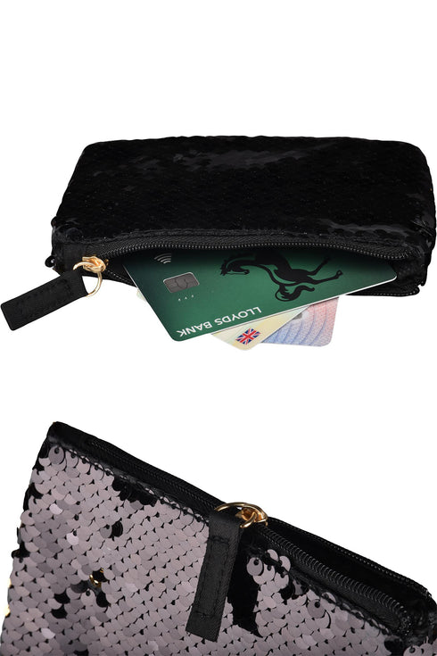 Sparkle Zipped Mini Purse