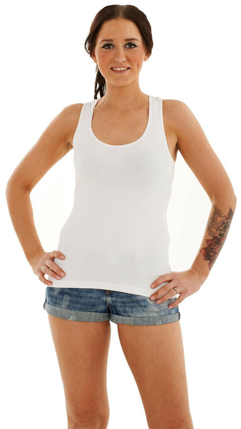 Women's Polyester Ribbed Vest