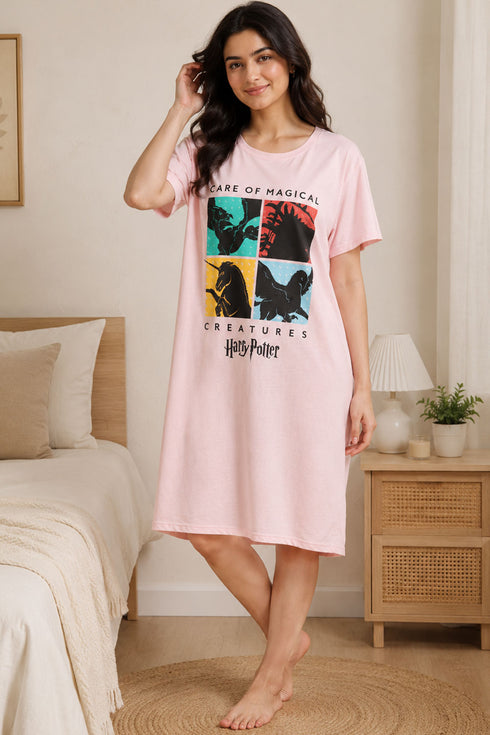 Women’s Soft Cartoon Nighty - Night Shirt
