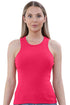 5 Pack Womens Polycotton Ribbed Vests