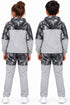 Kid's Printed Tracksuit Set, Hoodie and Joggers