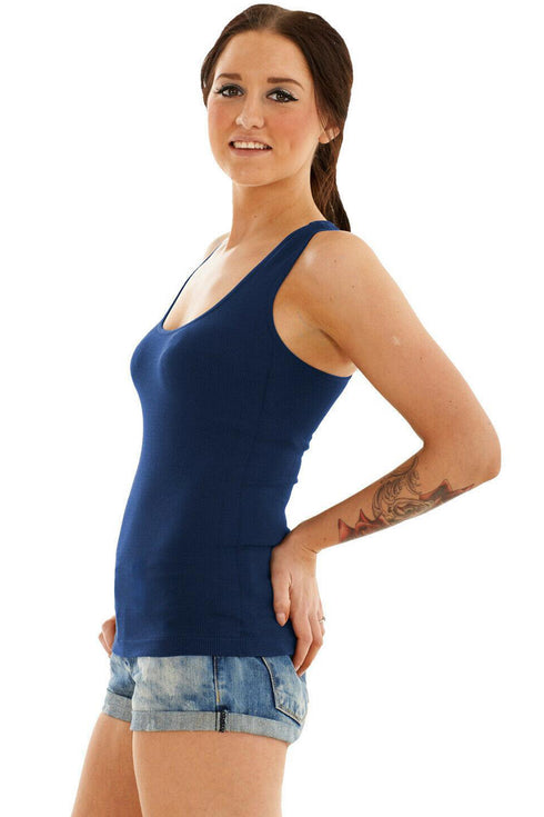 22 Pack Women’s Ribbed Vests Wholesale