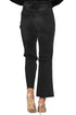 Women’s Black High-Waisted Wide-Leg Cropped Jeans