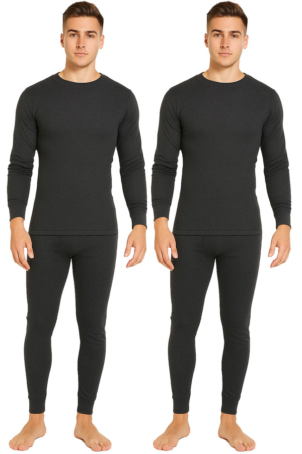 2 Pack Mens Premium Quality Thermal Long Johns Full Set