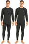 2 Pack Mens Premium Quality Thermal Long Johns Full Set