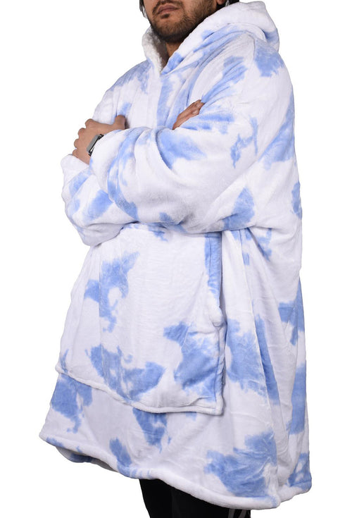 Oversized Tie Dye Blanket Hoodie