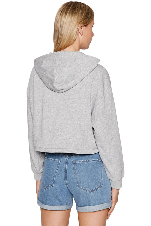 Womens Long Sleeve Cropped Hoodie
