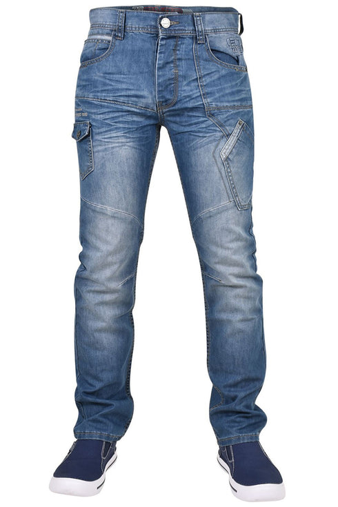 16 Pack Enzo Men’s Jeans Wholesale Mixed Colours & Sizes - From £9.37 Per Unit