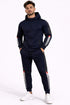 Men’s Slim Fit Side Stripe Tracksuit Set – Zip Hoodie & Joggers