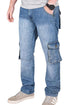 Mens Cargo Combat Denim Jeans - TF260