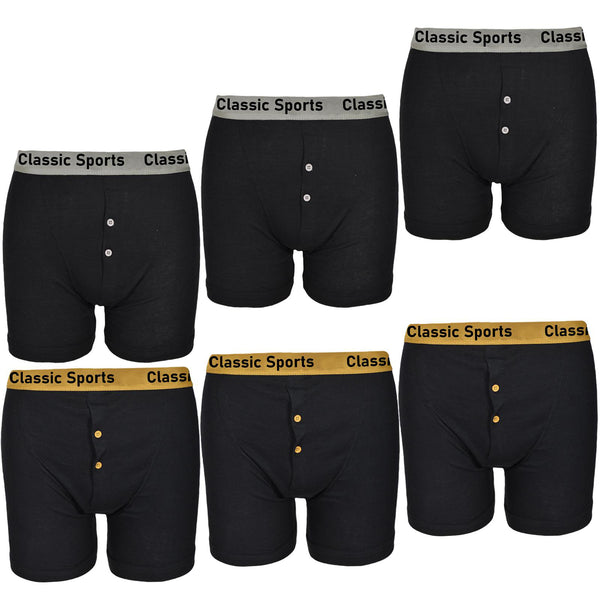 Classic Sports Polycotton Mens Boxers - Pack of 6
