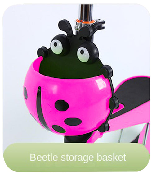 5in 1 Kids Adjustable Height Ladybug Scooter