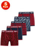 5 Pack Kandor Men’s Boxer Briefs Multipack – Cotton Stretch Underwear with Modern Prints & Solid Colors