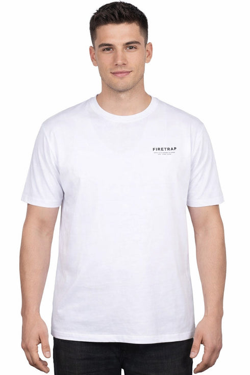 Fire Trap Mens Crew Neck Cotton T-shirt
