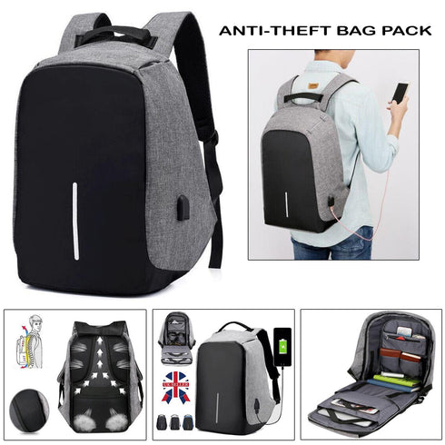 USB Charging Port Anti-Theft Backpack