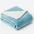 Plain Ultra Soft Sherpa Fleece Blankets – Reversible Plush Throws for Bed, Sofa & Home Decor