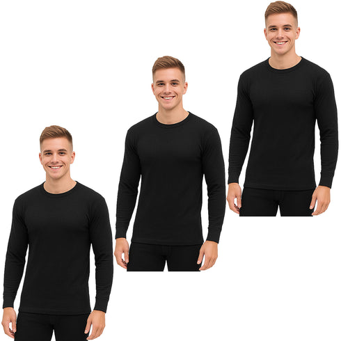 3 Pack Mens Thermal Long Sleeve Shirt