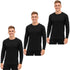 3 Pack Mens Thermal Long Sleeve Shirt