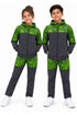Kid's Printed Tracksuit Set, Hoodie and Joggers