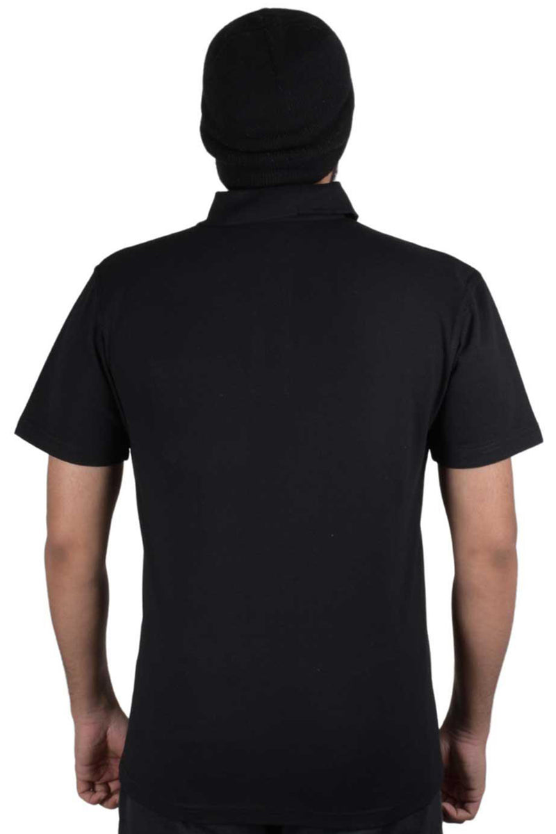 Men's Printed Collared Neck Short Sleeve Polo