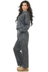 Women’s Oversized Cross Applique Tracksuit – Drop shoulder Hoodie & Wide Leg Joggers Set