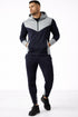 Men’s Colour Block Hooded Tracksuit Set – Zip Hoodie & Joggers