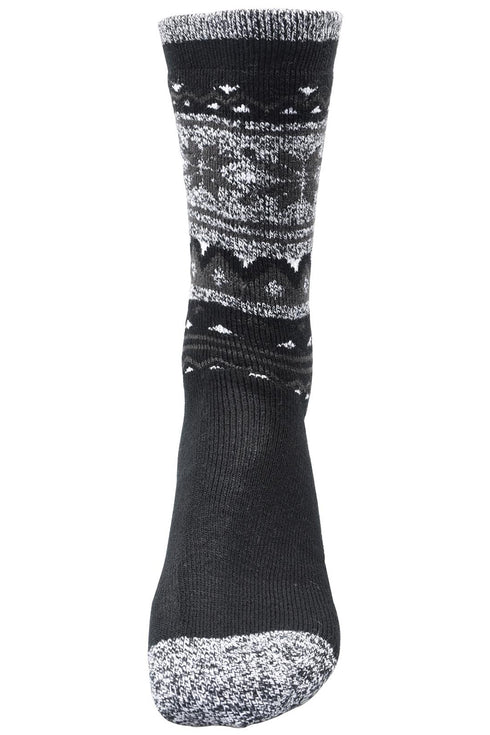 Men Calf Length Lite Fairisle Socks - 406B