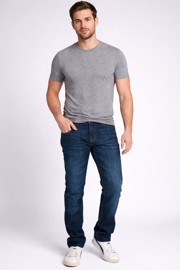 Men's Blue Straight Leg Denim Jeans - 32W X 30L