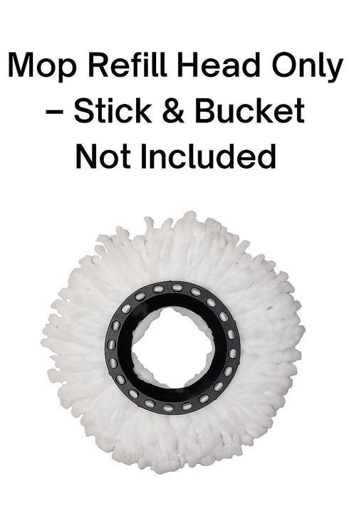 Spin Mop Refill Heads Replacement Pads - Compatible Microfiber Mop Heads – 2, 4, 6, 8, or 10 Pack