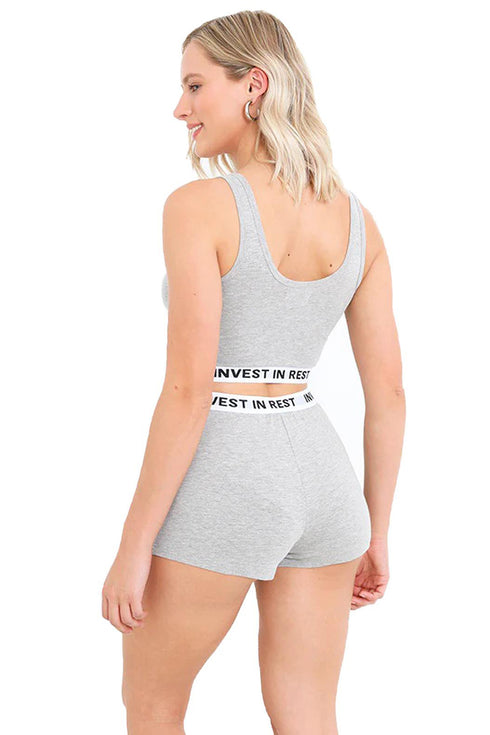 Women’s 2 Piece Stretch Gym Set - Crop Top & Shorts