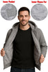 Men’s Fleece Lined Hoodie with Inner Pocket – Warm Winter Zip Up Sweatshirt Jacket