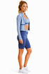 3 Piece Women’s Activewear Set with Sports Bra, Jacket & Cycling Shorts