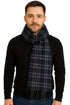Premium Unisex Check Muffler – Warm Wool Blend Knit Scarf